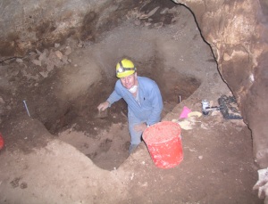 digging in the caves